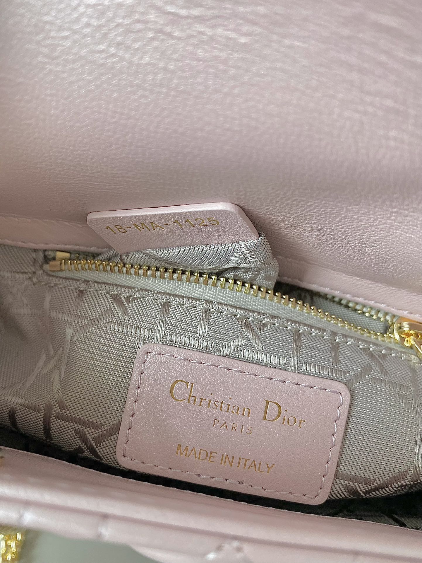 Luxury DiorMINI LADY 17 MY ABC POWDER PINK LAMBSKIN