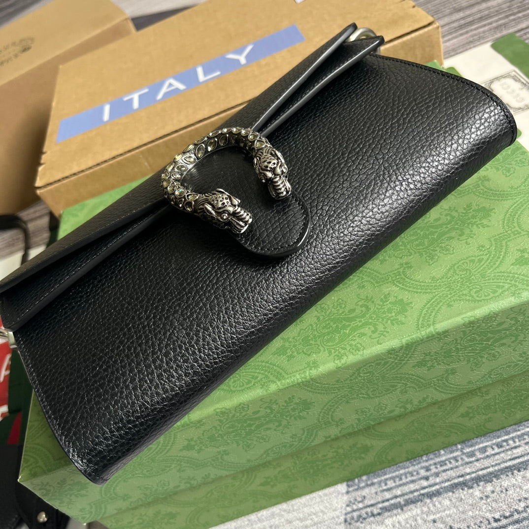 Luxury Gucci DIONYSUS SMALL 25 BAG IN BLACK CALFSKIN