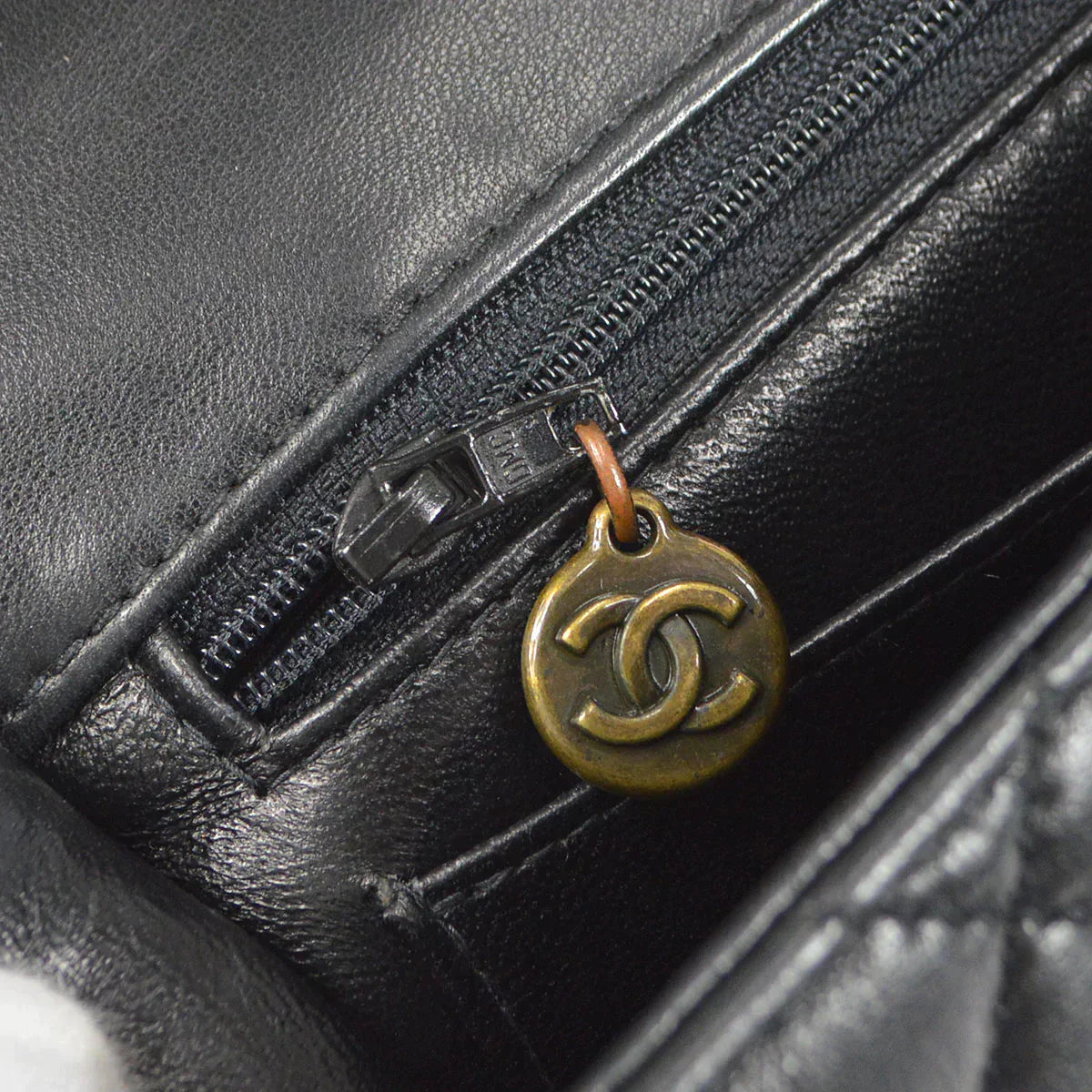 CHANEL 1996-1997 Classic Flap Jumbo Black Lambskin 46427