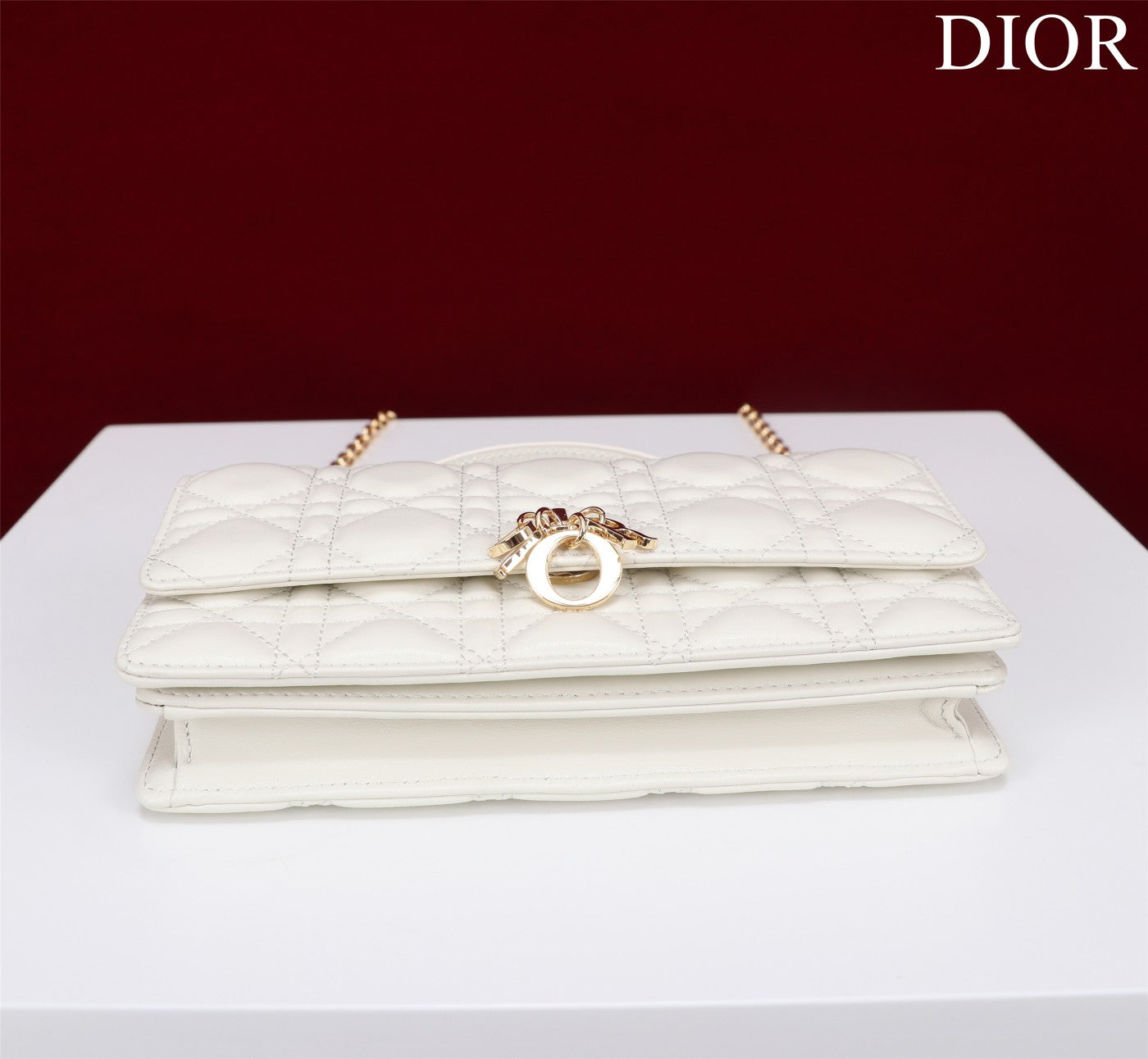 Luxury Diormy mini 21 white lambskin