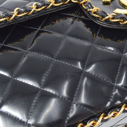CHANEL Classic Flap Maxi Chain Shoulder Bag Black 26318