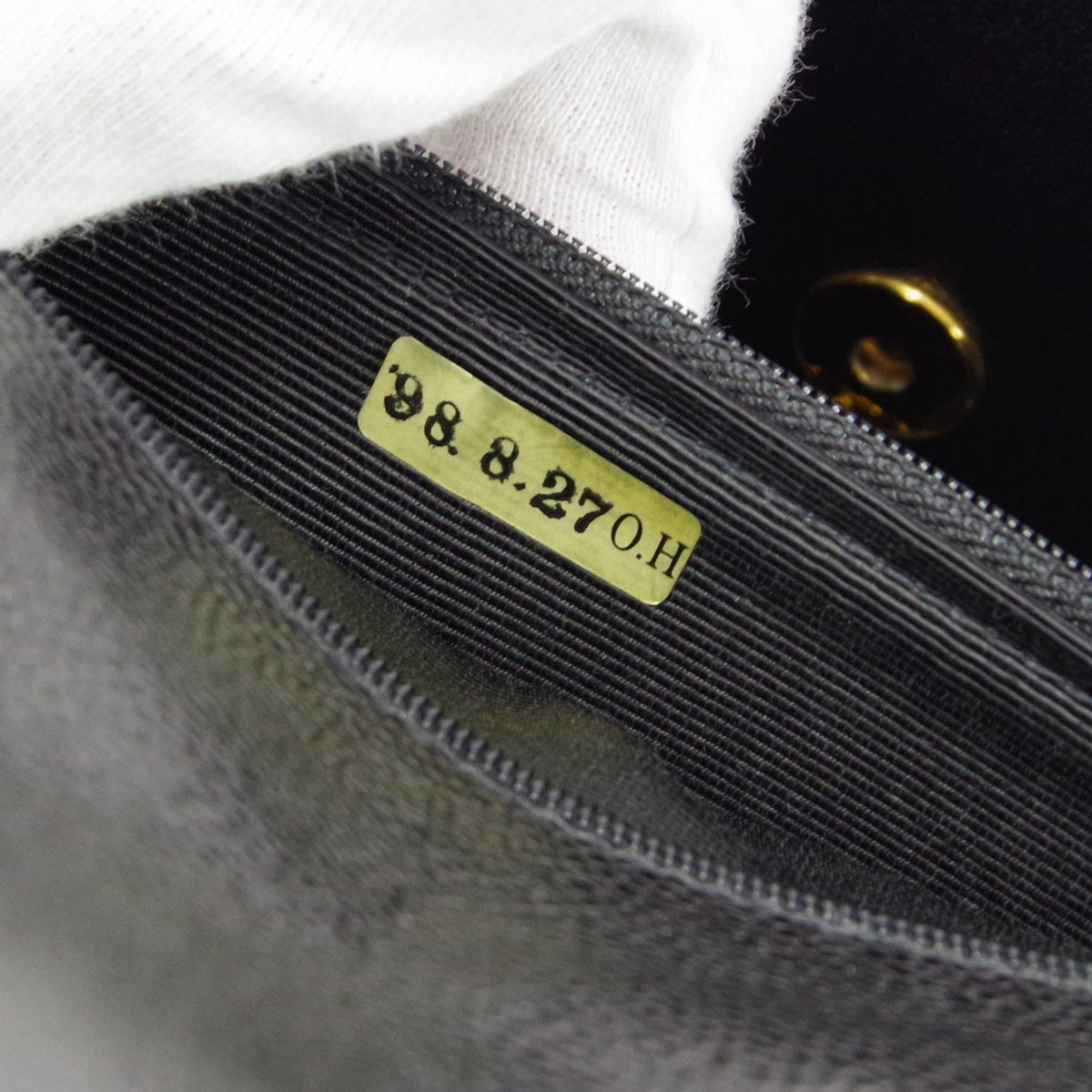 CHANEL 1997-1999 Flap Jumbo Black Caviar 66442