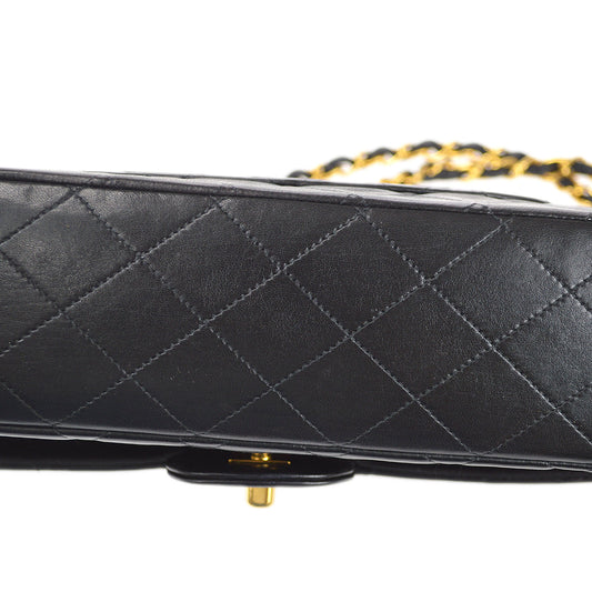 CHANEL 1994-1996 Classic Double Flap Medium Black Lambskin 67898