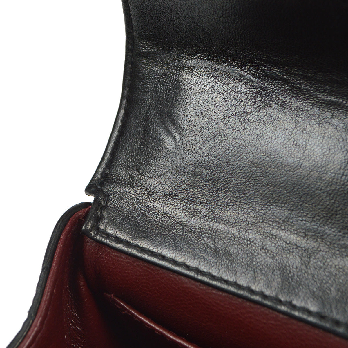 CHANEL Classic Flap Micro Handbag Black Lambskin 97677