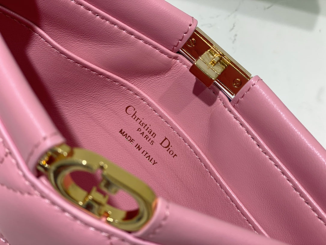Luxury Diorcaro colle noire 27.5 pink calfskin