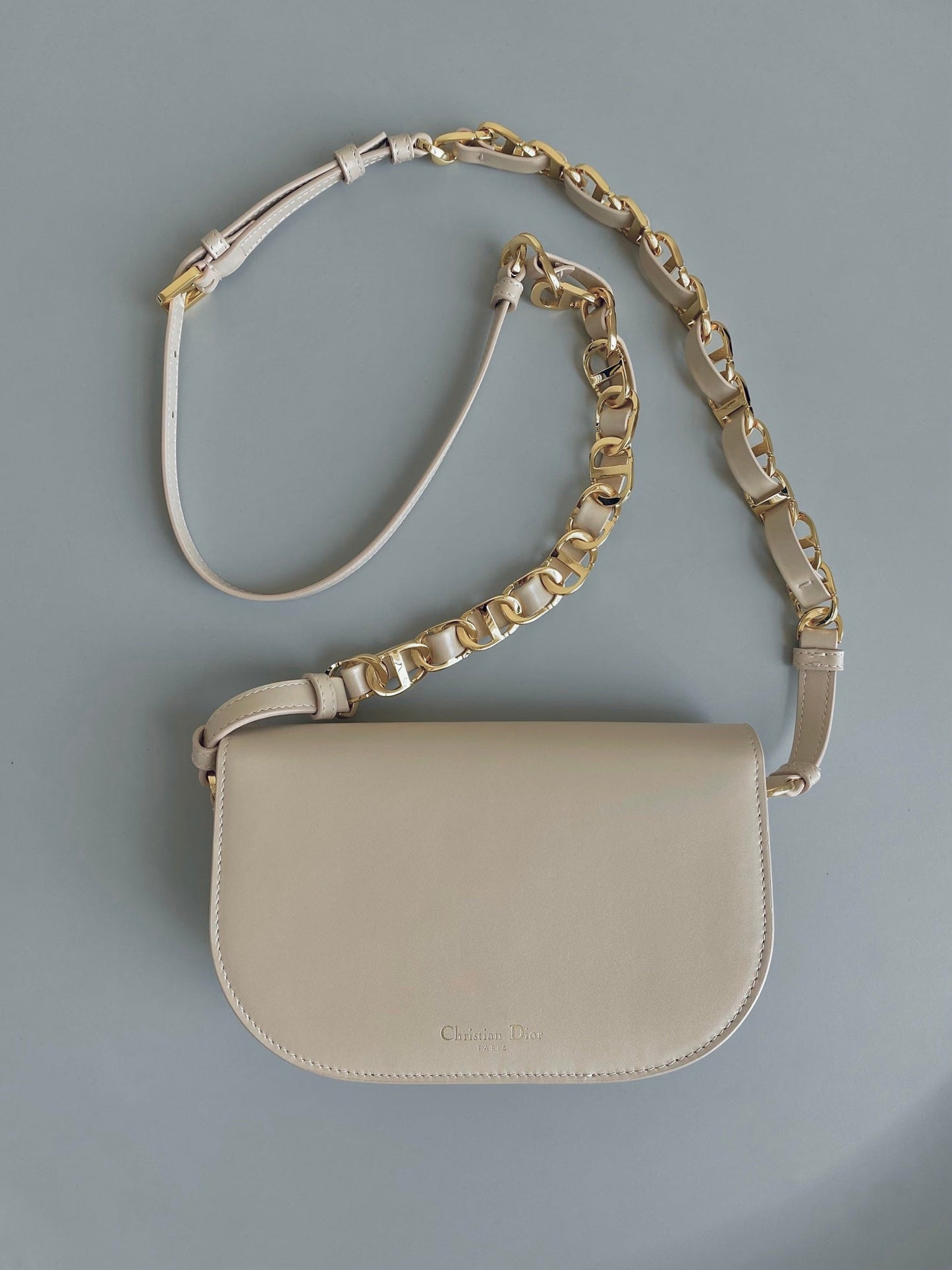 Luxury DiorSIGNATURE HOBO 21 BAG IN BEIGE CALFSKIN