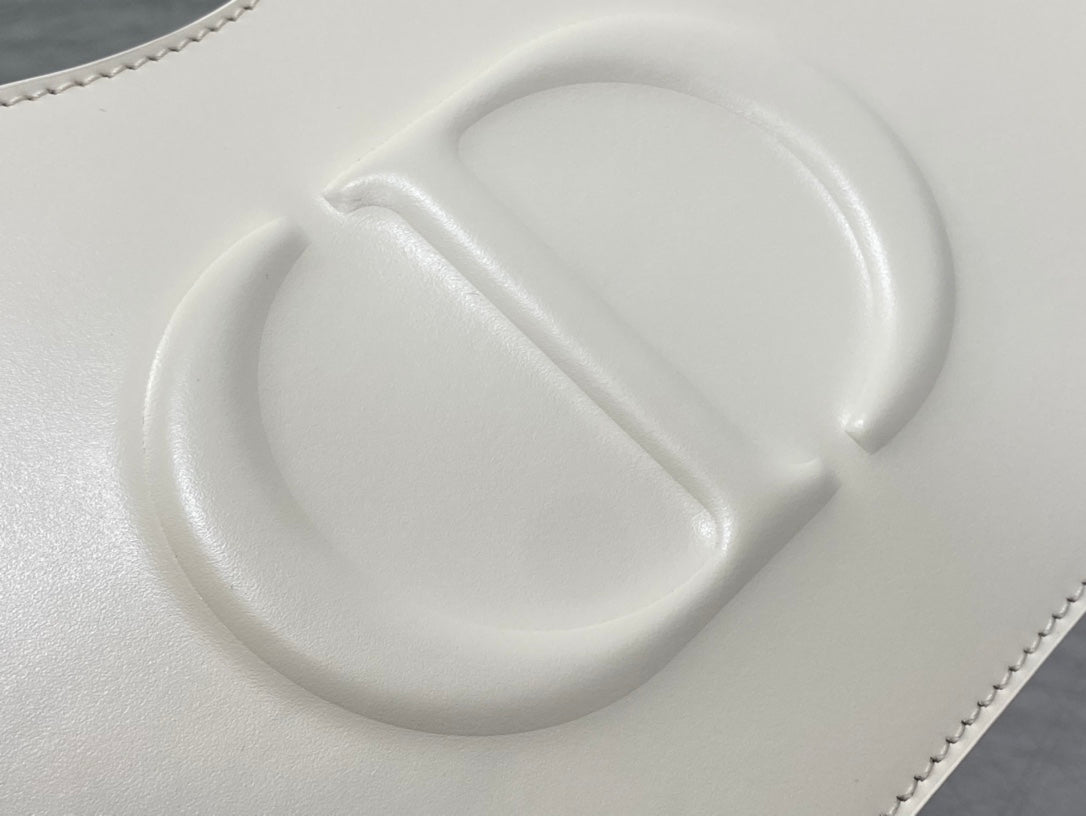 Luxury DiorHOBO SIGNATURE 23 BAG IN WHITE LAMBSKIN