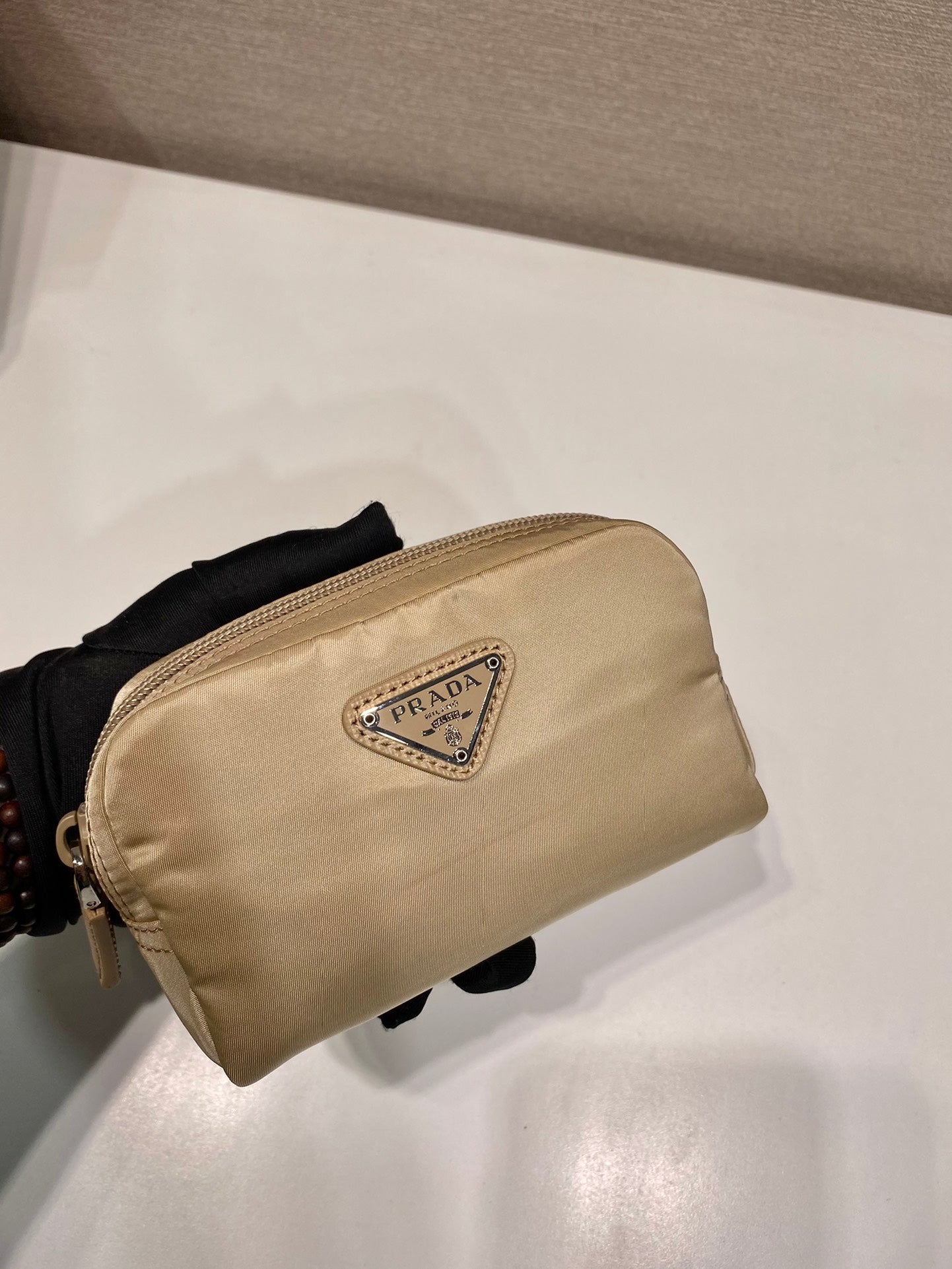Luxury PradaCLUTCH 12 IN TAN BROWN RE-NYLON