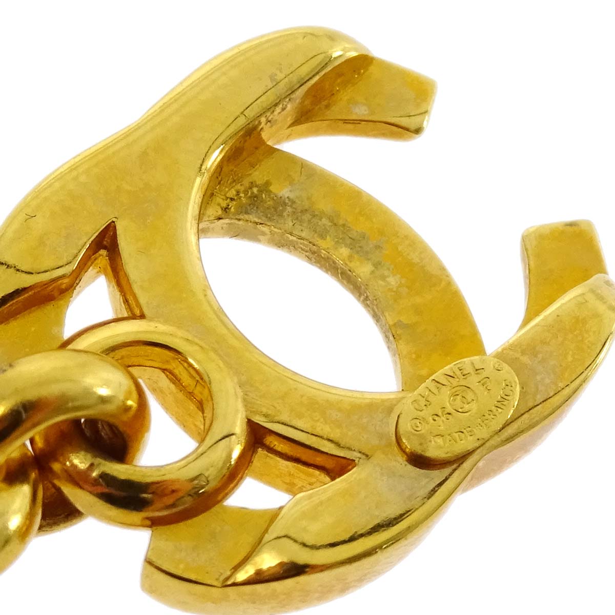 Luxury Chanel Turnlock Gold Chain Bracelet 96P