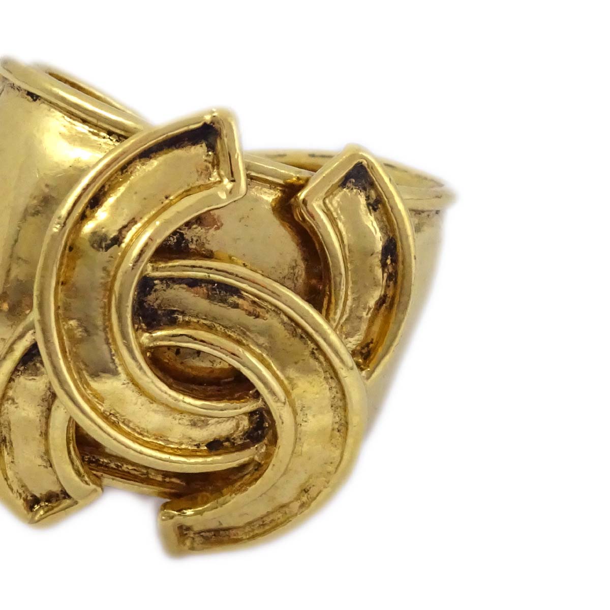 Luxury Chanel Earrings Clip-On Gold 94P