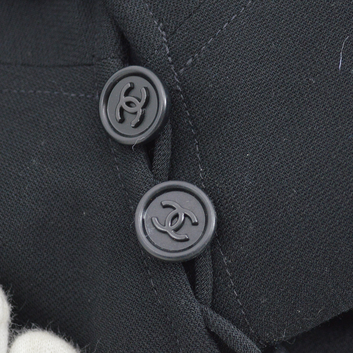 Luxury Chanel Spring 1997 flared button-up dress #44
