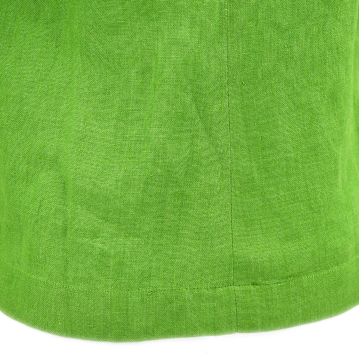 Luxury Chanel Single Breasted Collarless Jacket Green