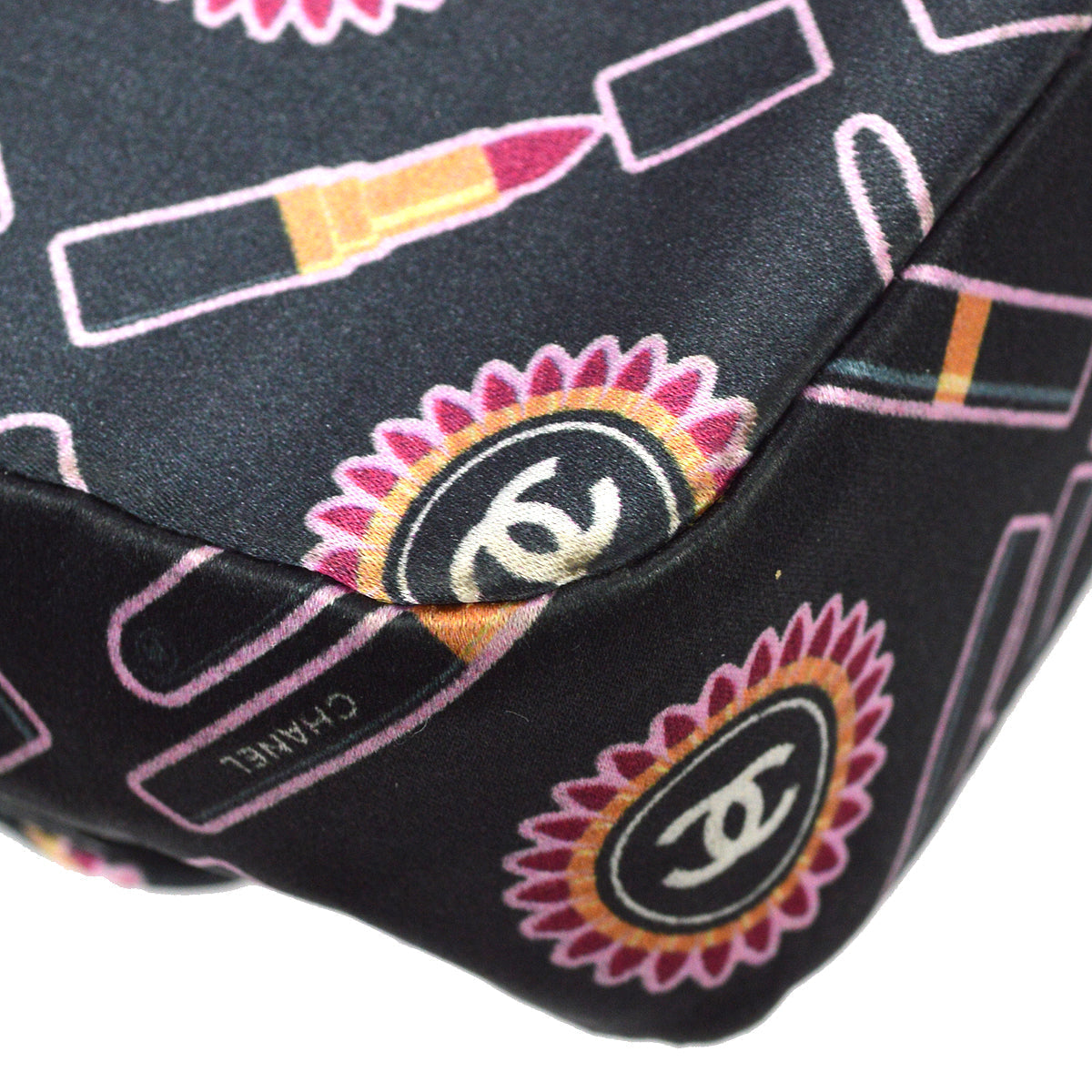 Luxury Chanel 2004-2005 Satin Lipstick Classic Single Flap Shoulder Bag