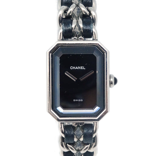 Luxury Chanel Premiere Watch Silver Black #XL
