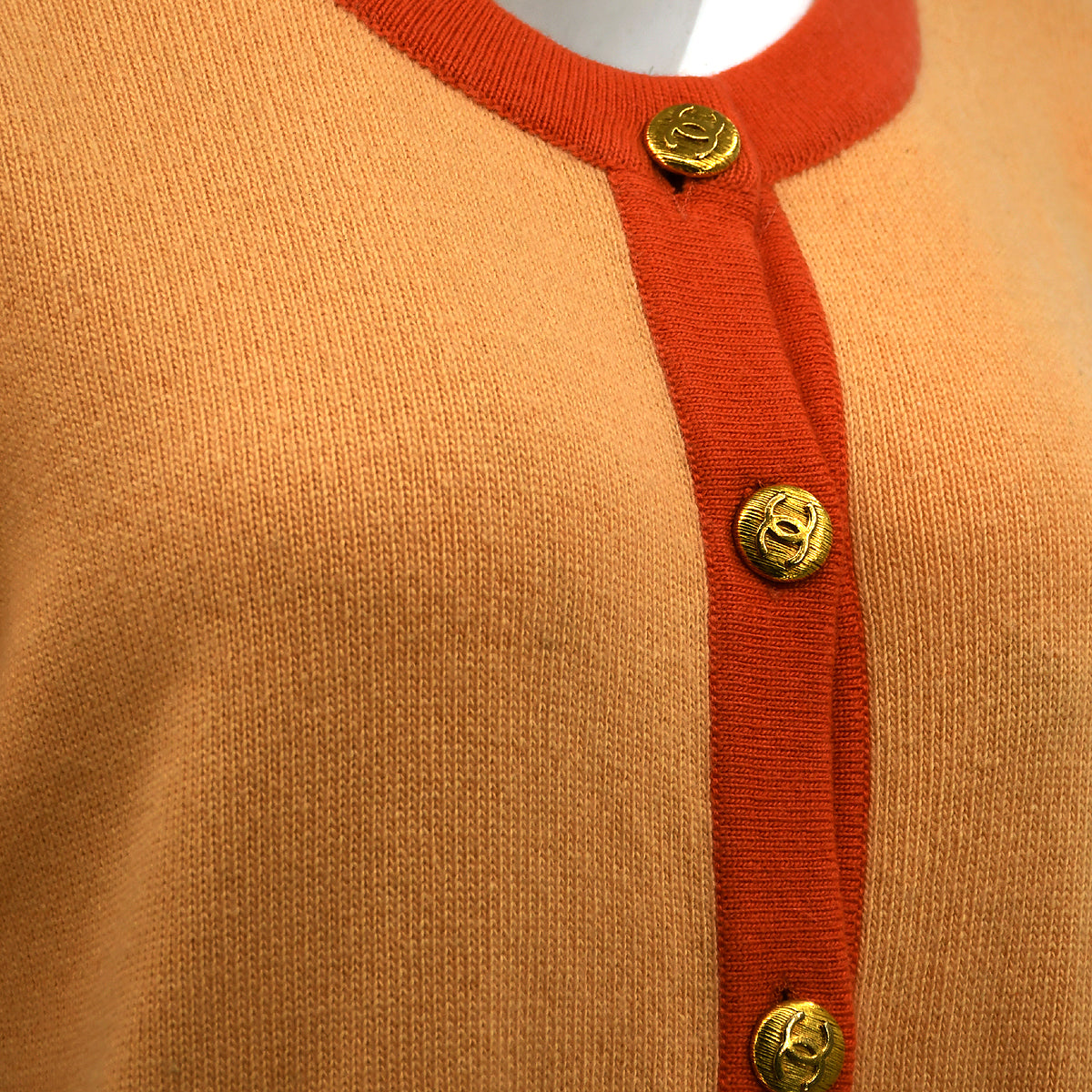 Luxury Chanel Cardigan Orange