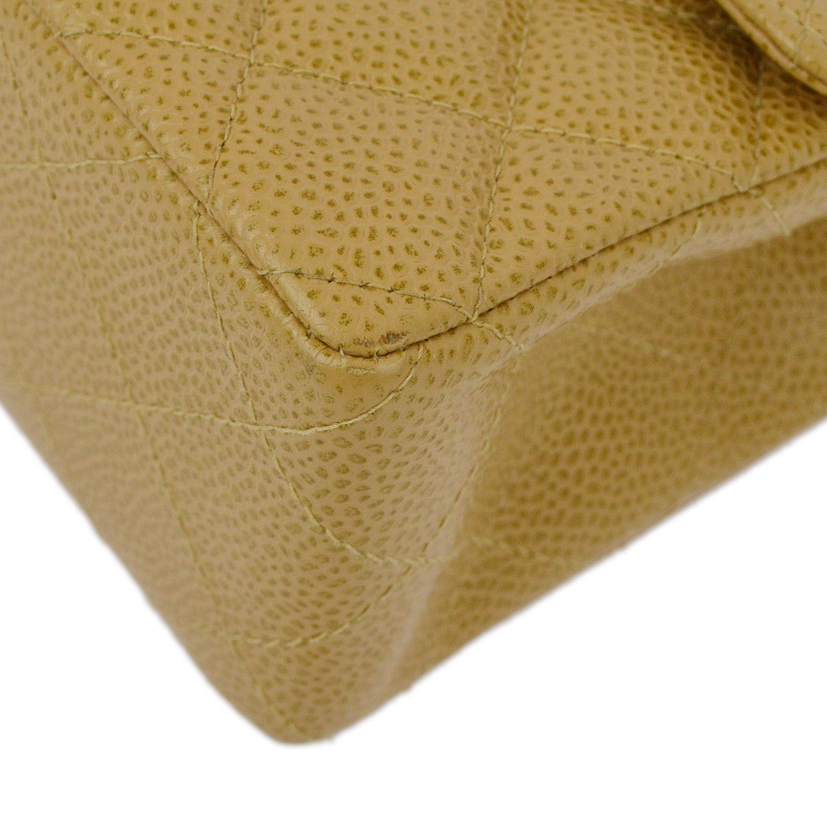 Luxury Chanel 2003-2004 Caviar Mini Classic Square Flap Bag 17