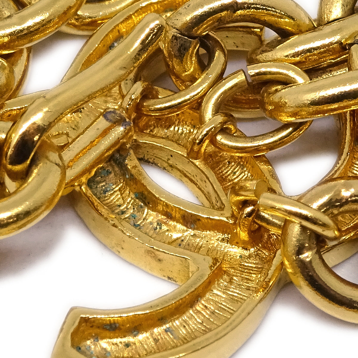 Luxury Chanel CC Chain Belt Gold 684 Small New