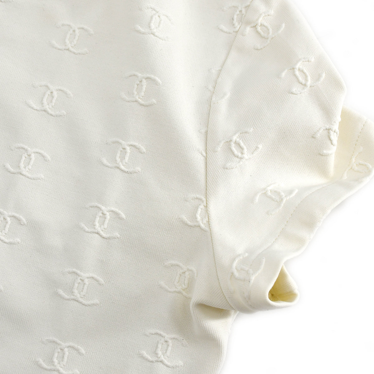 Luxury Chanel Cropped T-shirt White