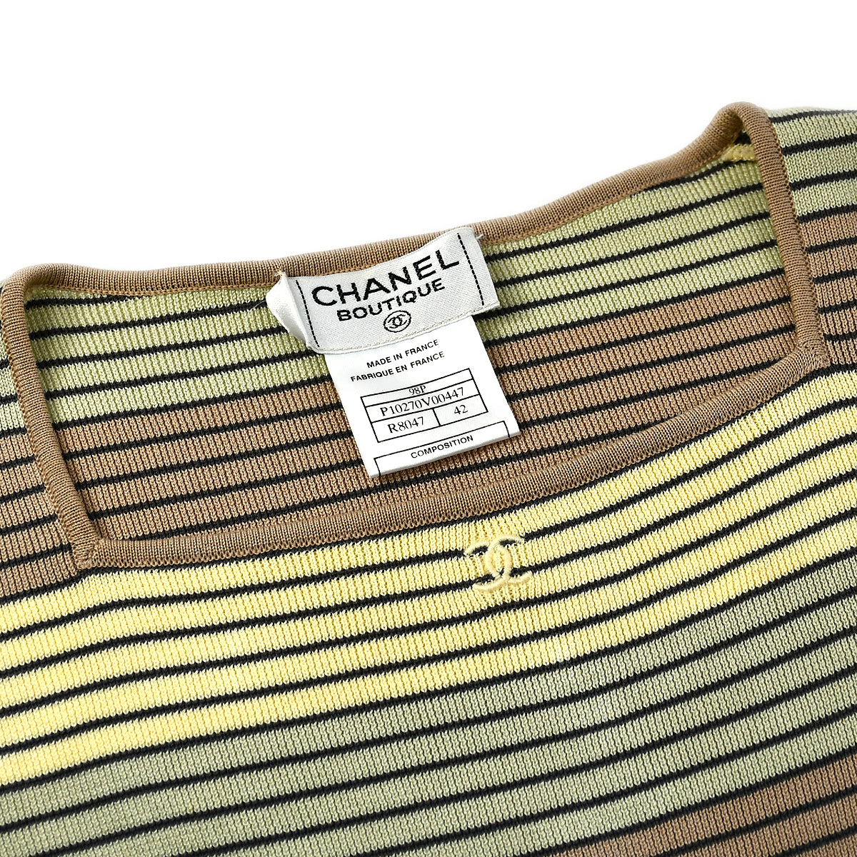 Luxury Chanel T-shirt Brown 98P #42