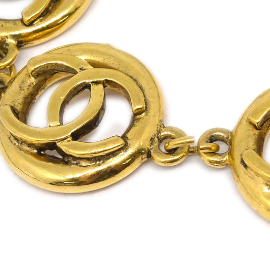 Luxury Chanel CC Bracelet Gold 1982