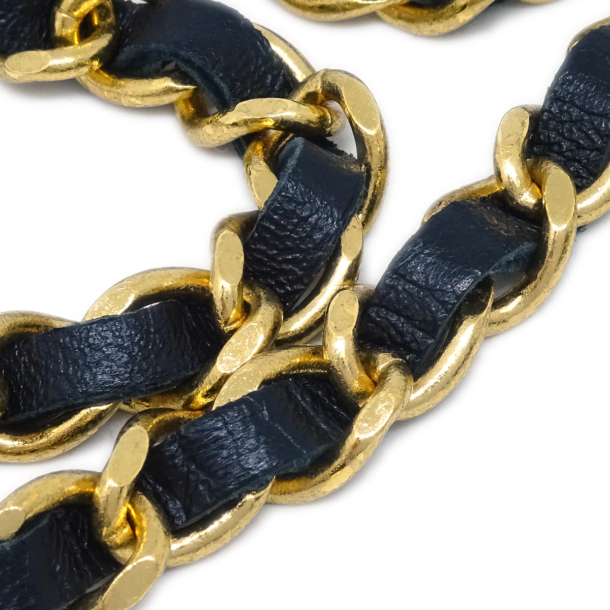 Luxury Chanel Medallion Chain Belt Black 1982 Small New