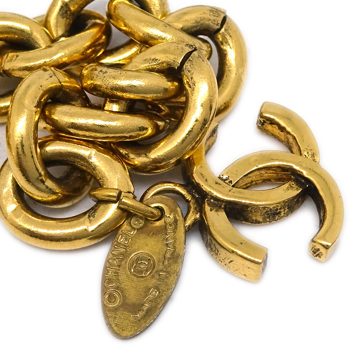 Luxury Chanel CC Chain Belt Gold 684 Small New