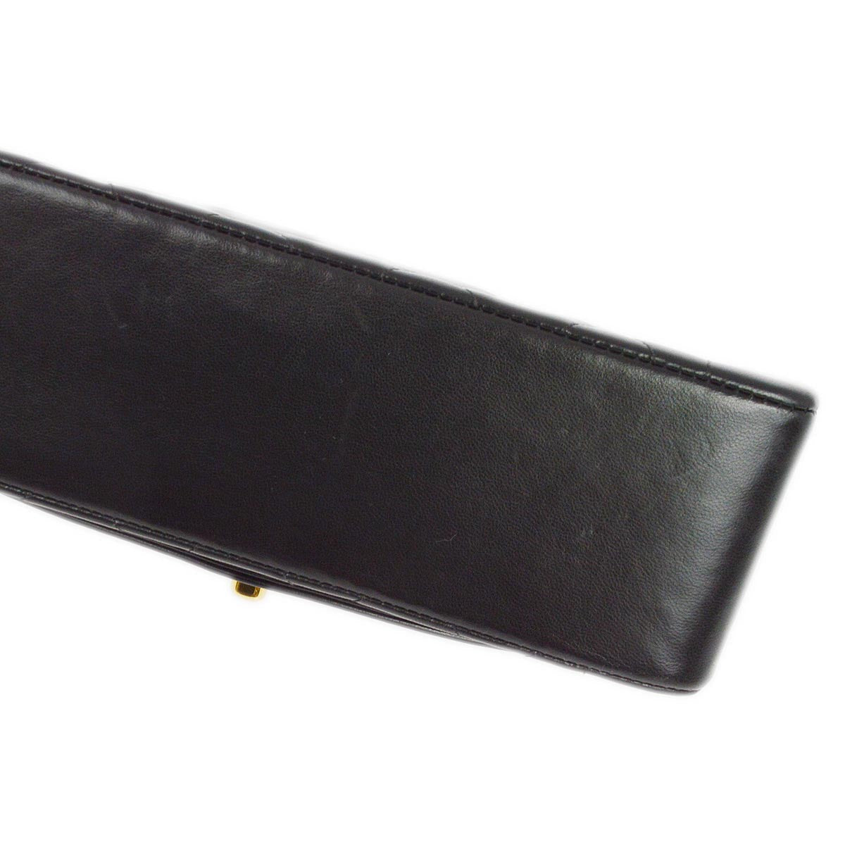 Luxury Chanel 1996-1997 Black Lambskin Small Diana Shoulder Bag