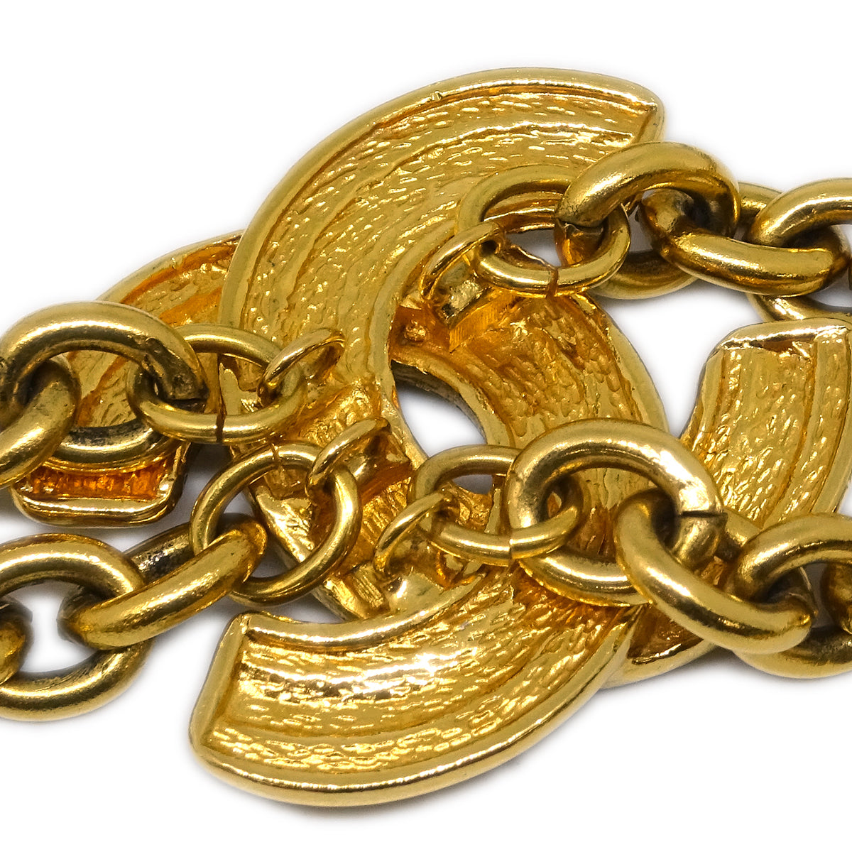 Luxury Chanel CC Gold Chain Belt 6051 Small New
