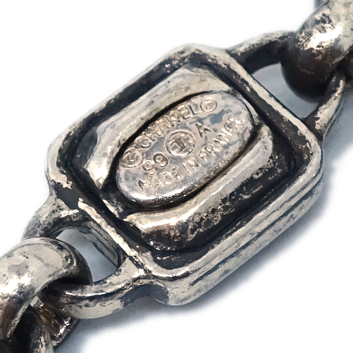 Luxury Chanel Silver Chain Cambon Bracelet 99A