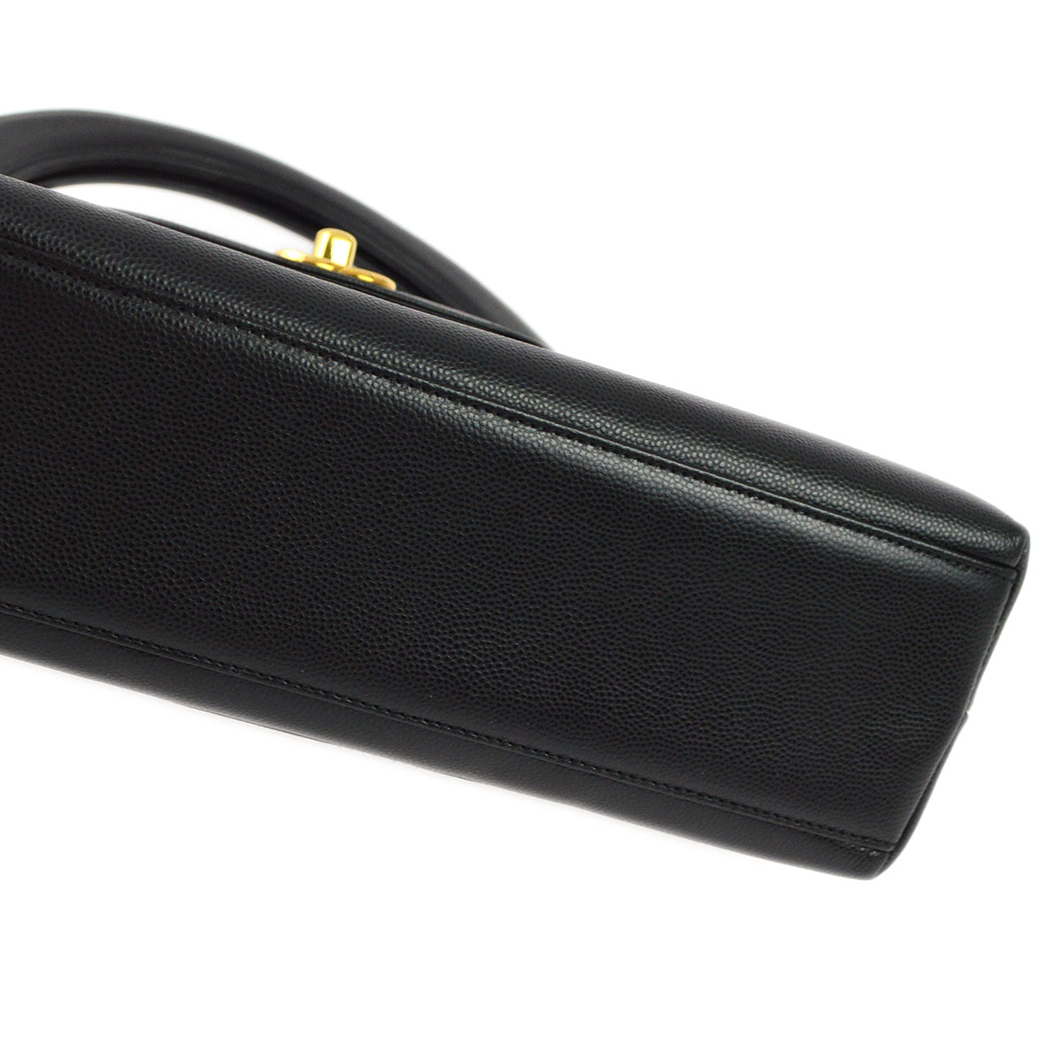 Luxury Chanel 1997-1999 Black Caviar Handbag