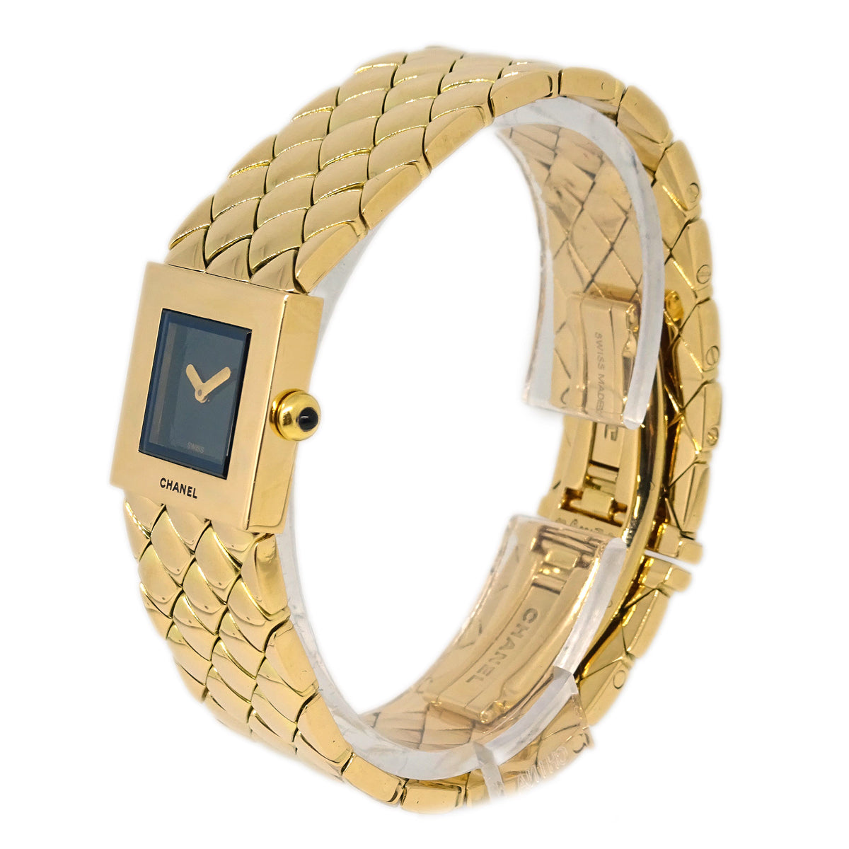Luxury Chanel Matelasse Watch 18KYG