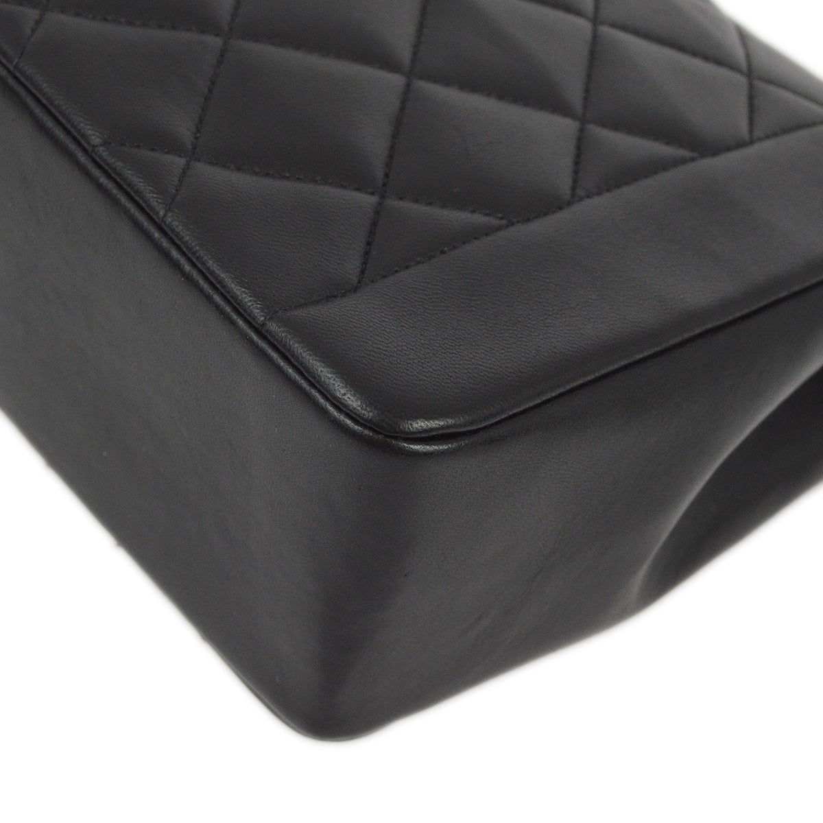 Luxury Chanel 1991-1994 Black Lambskin Medium Diana Shoulder Bag