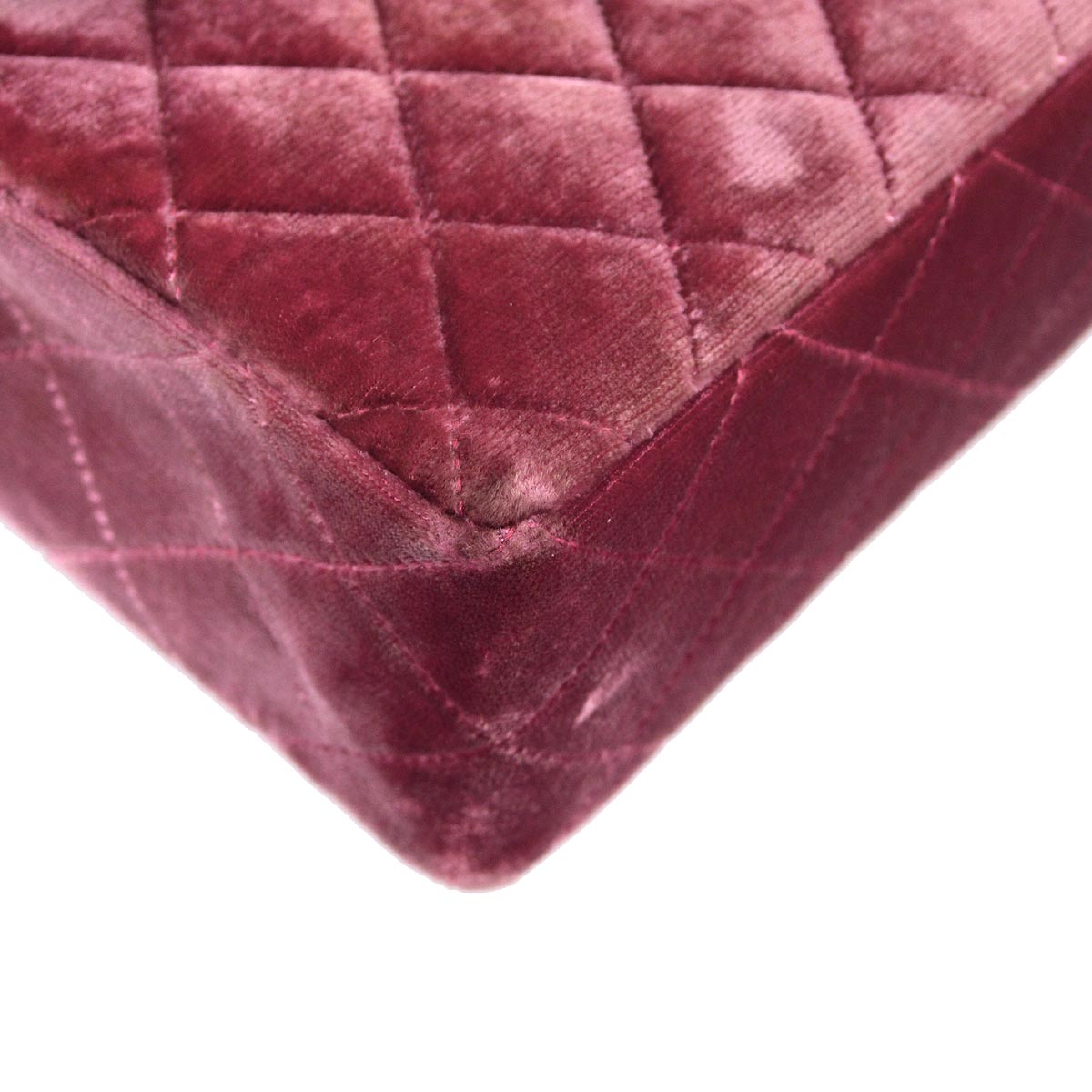 Luxury Chanel * 1994-1996 Pink Purple Velvet Mini Classic Square Flap Shoulder Bag 17