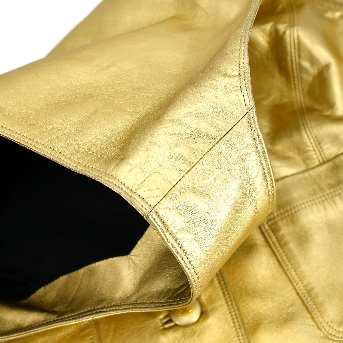 Luxury Chanel Sleeveless Vest Jacket Gold 94A #42