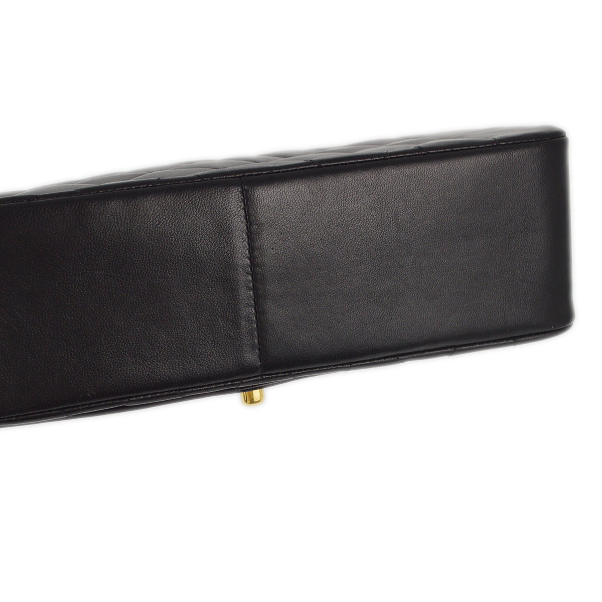 Luxury Chanel 1991-1994 Black Lambskin Medium Diana Shoulder Bag