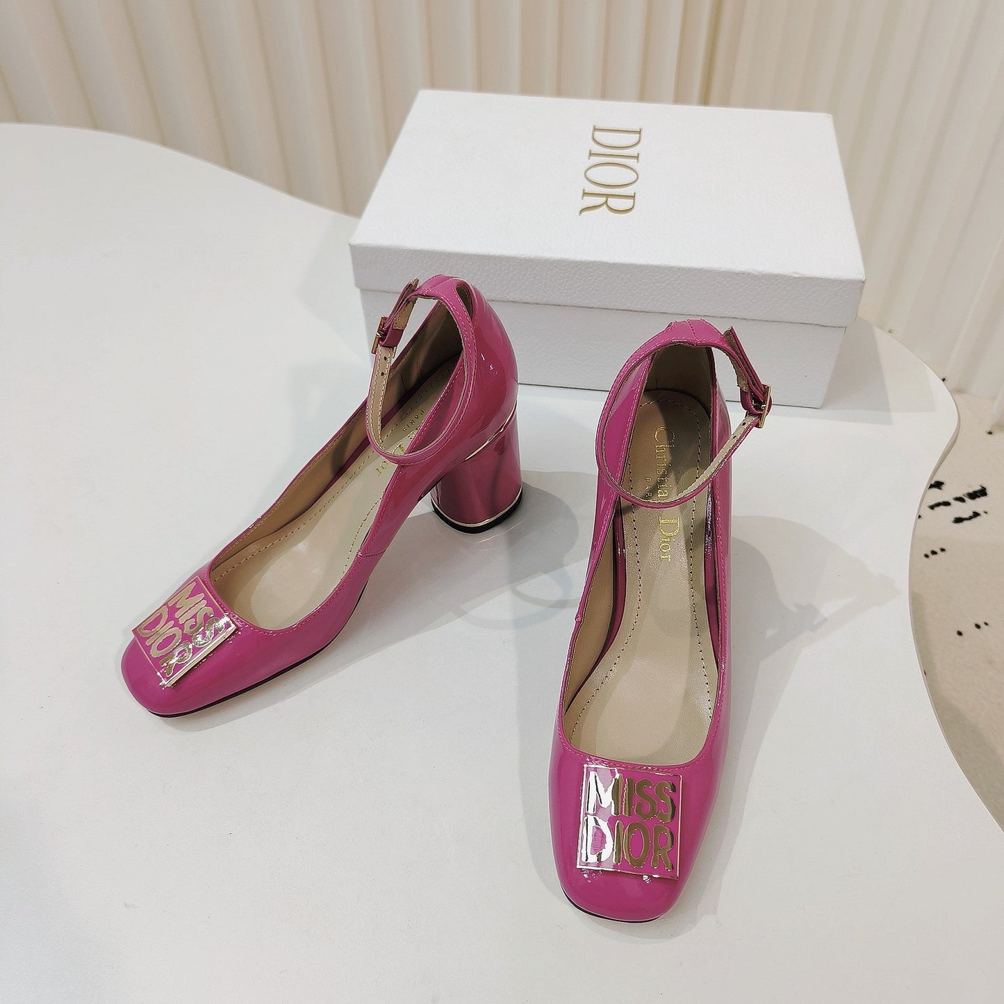 Luxury DiorMiss Luxury DiorPump 85mm In Deep Pink Cowhide 111337