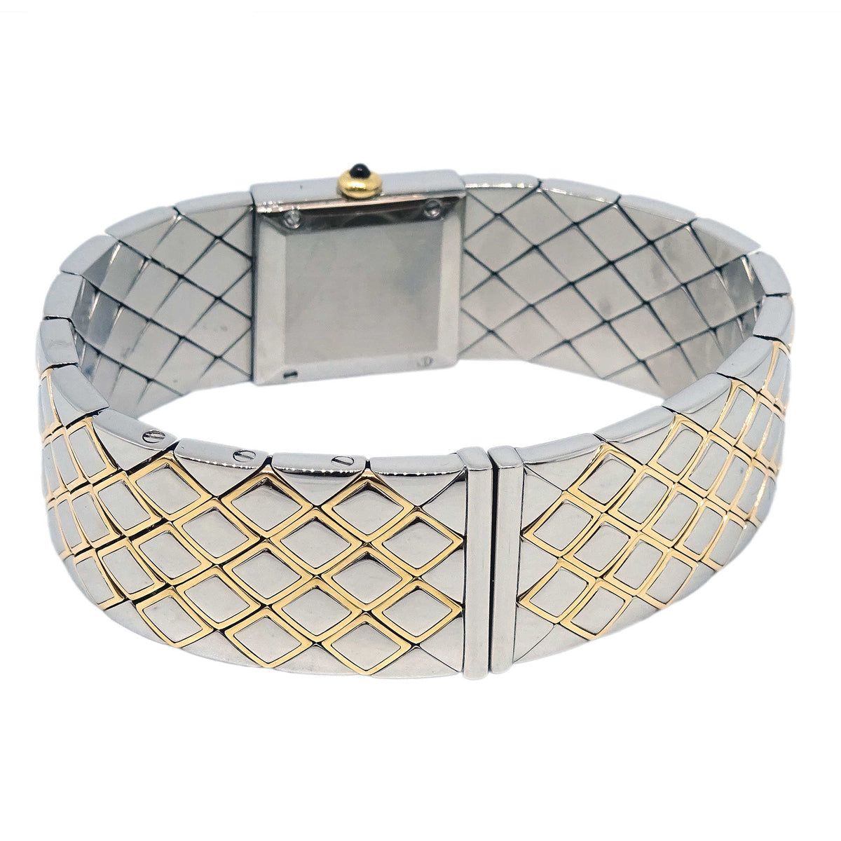 Luxury Chanel Matelasse Quartz Watch SS 18KYG