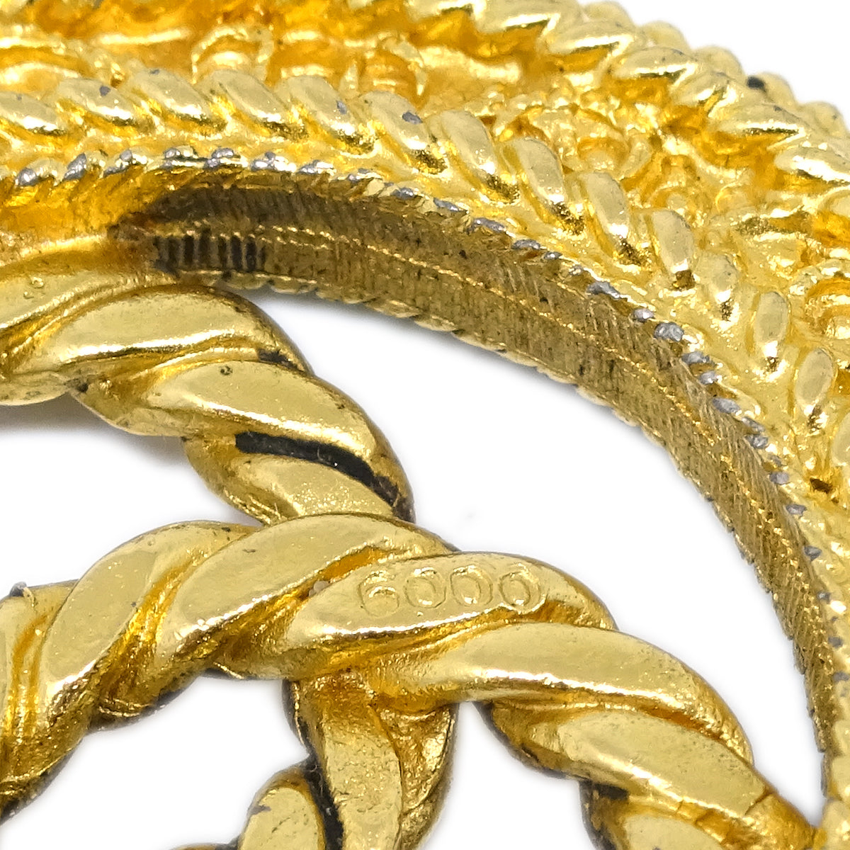 Luxury Chanel Gripoix Medallion Chain Belt Gold 0009 Small New