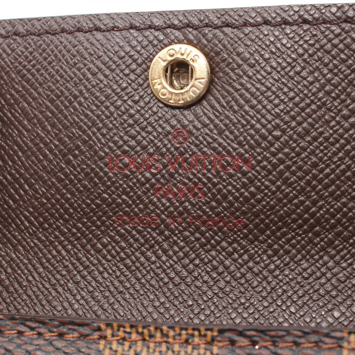 Louis Vuitton Damier Ebene Ludlow Coin Case Canvas Coin Case N62925 in Great Condition