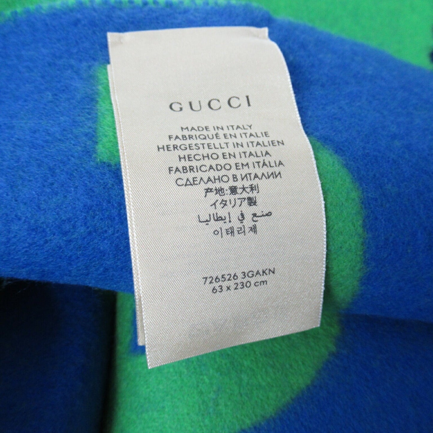 Luxury Gucci Trending 2025 Wool Scarf Green Unisex 7265263GAKN3468