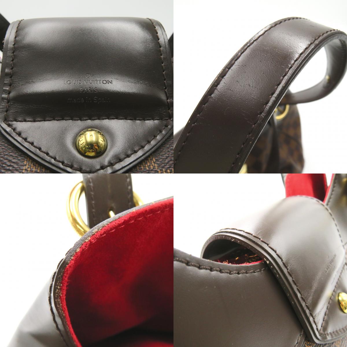 Louis Vuitton Sistina GM Shoulder Bag Brown