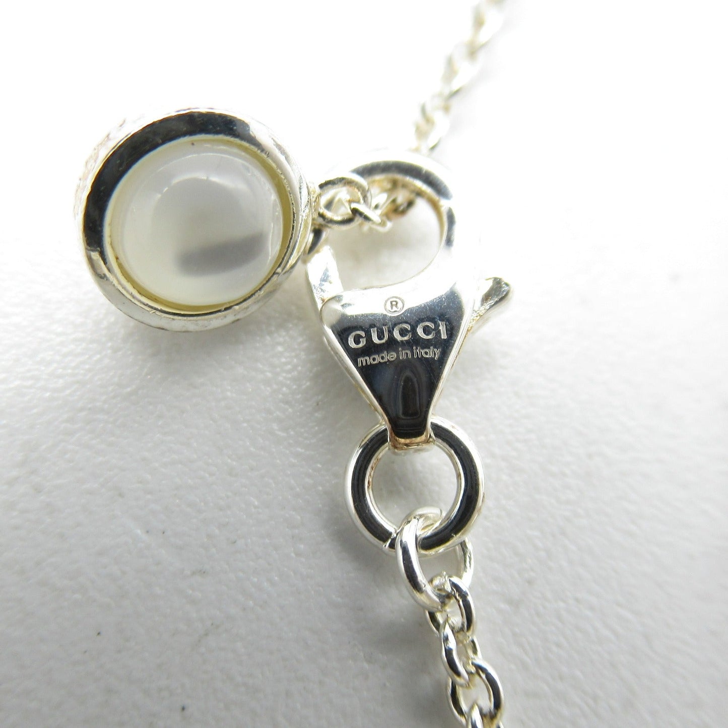 Luxury Gucci Trending 2025 Silver 925 Stainless Steel Mother of Pearl Necklace