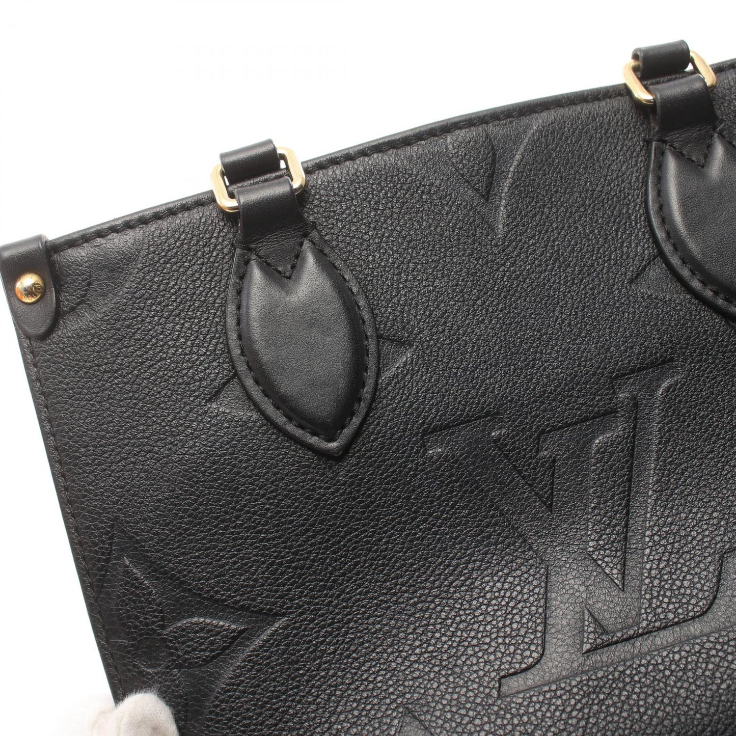 Louis Vuitton OnTheGo PM Monogram Noir Leather Handbag