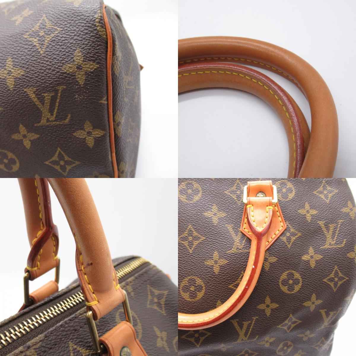 Louis Vuitton Speedy 30 Handbag Monogram Brown