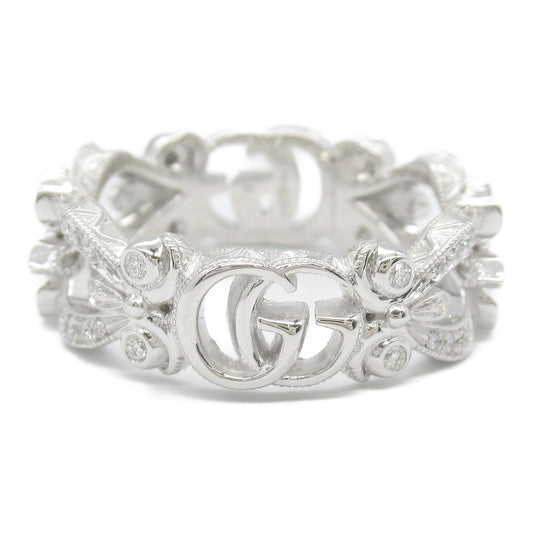 Luxury Gucci Trending 2025 Diamond Flora Flower Motif Ring K18WG