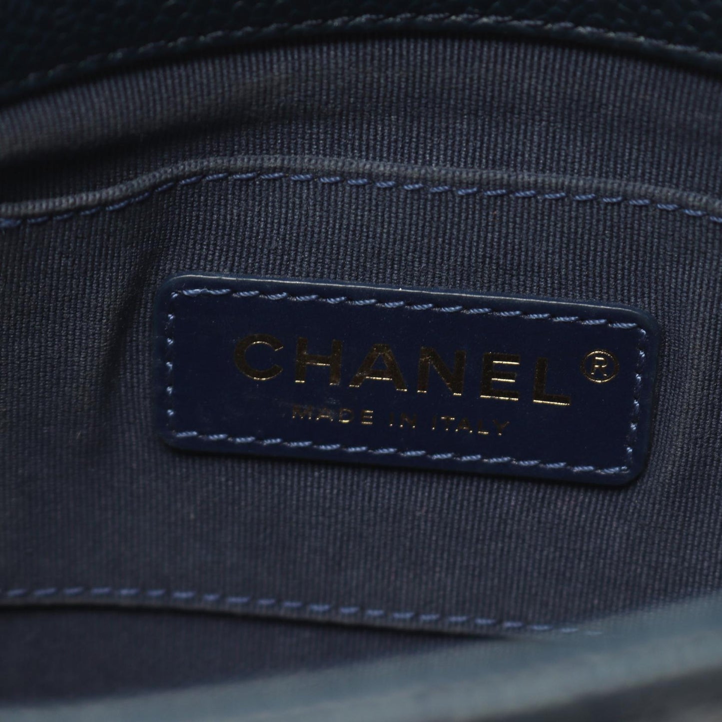 Chanel Matelasse Leather Shoulder Bag Navy