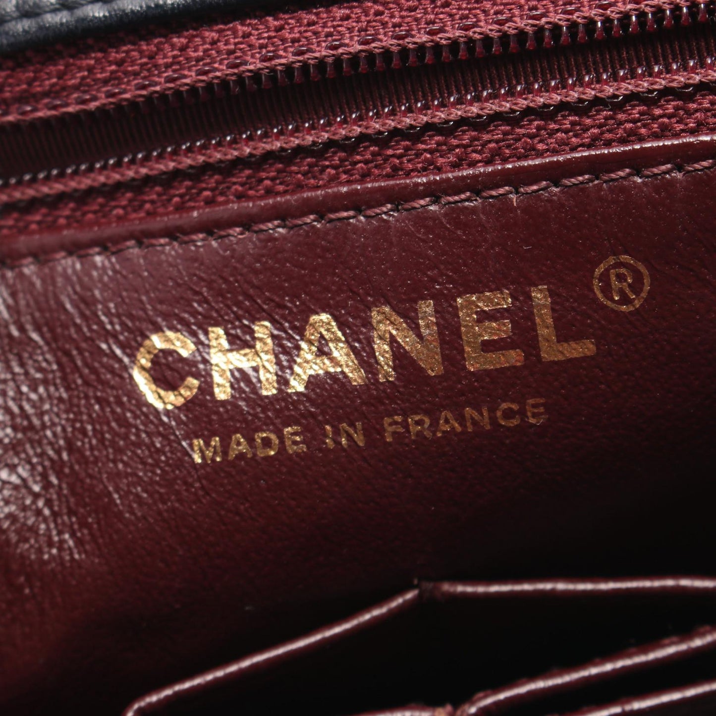 Chanel Lambskin Shoulder Bag Navy
