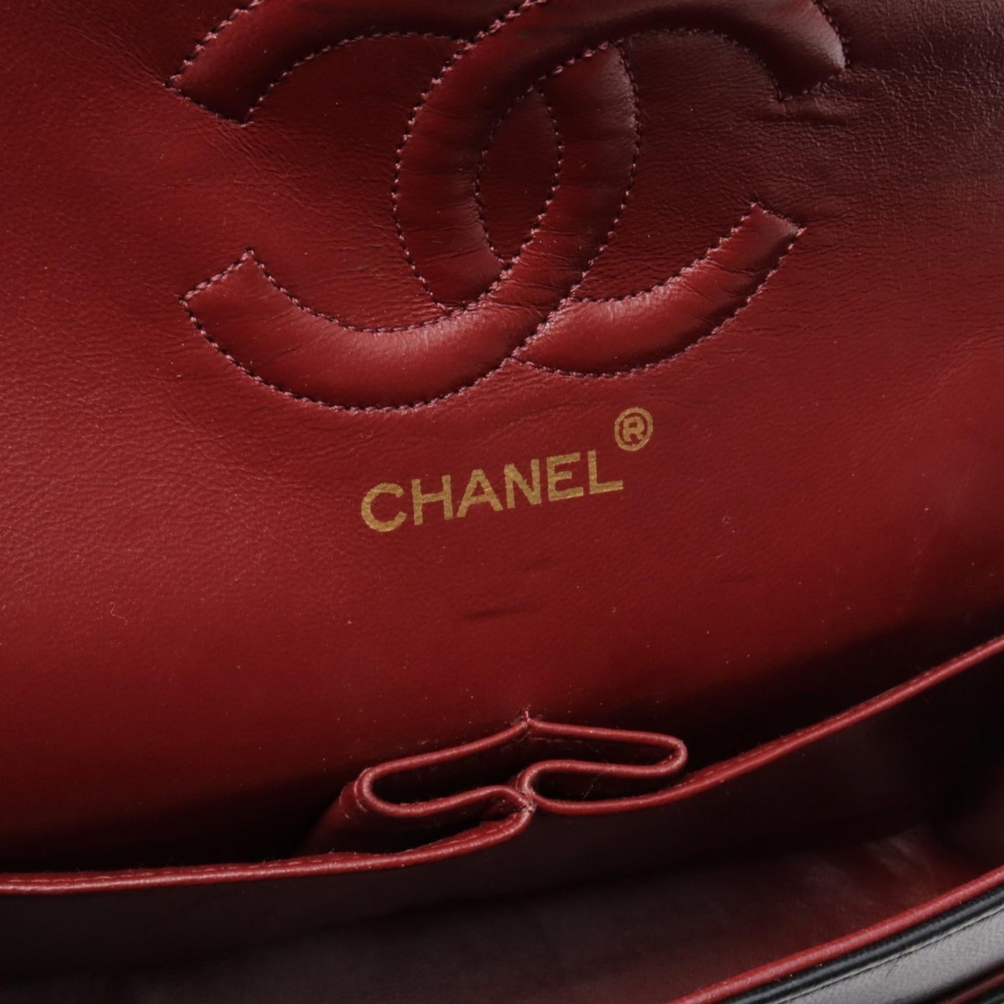 Chanel Lambskin Matelasse W Flap Shoulder Bag