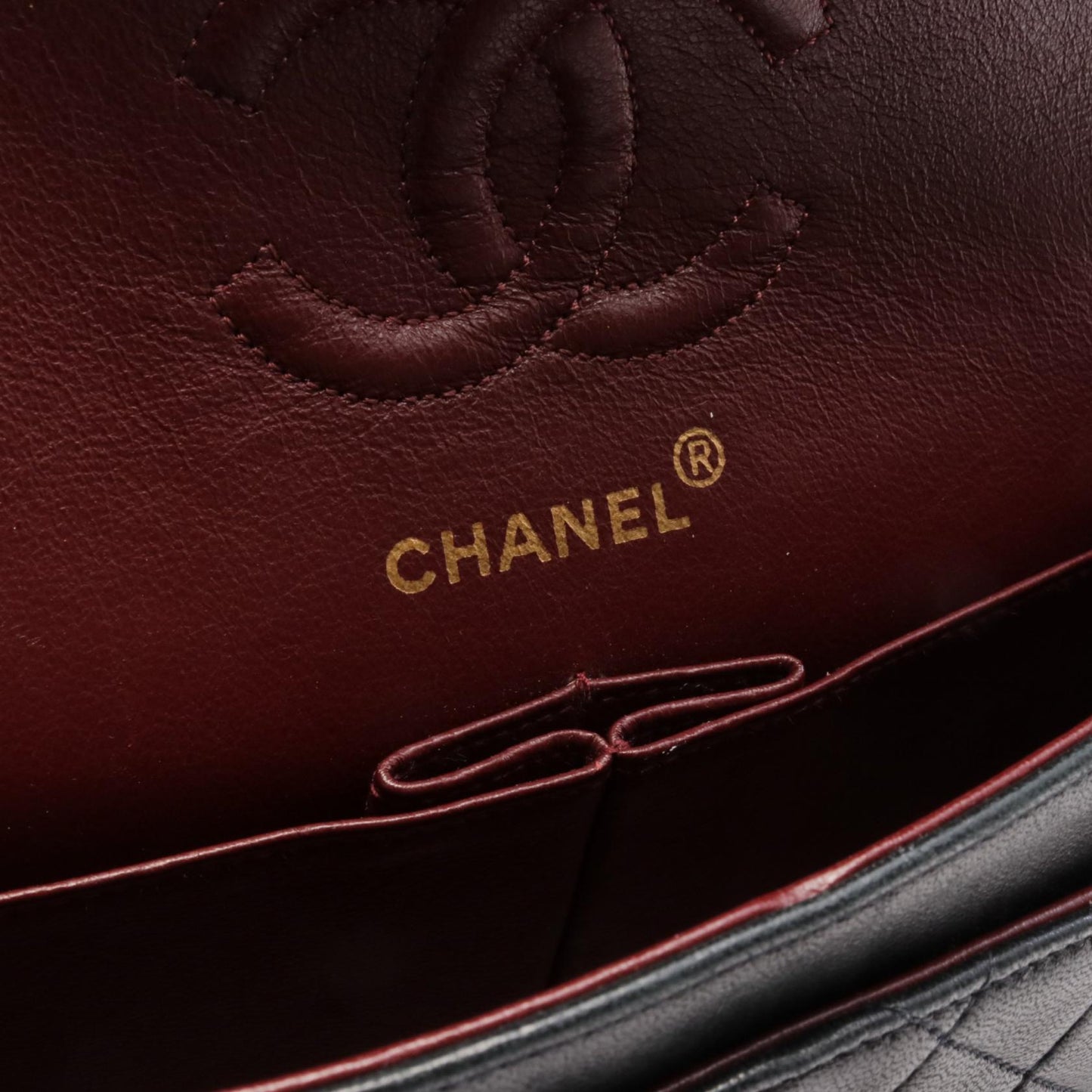 Chanel Lambskin Matelasse W Flap Shoulder Bag