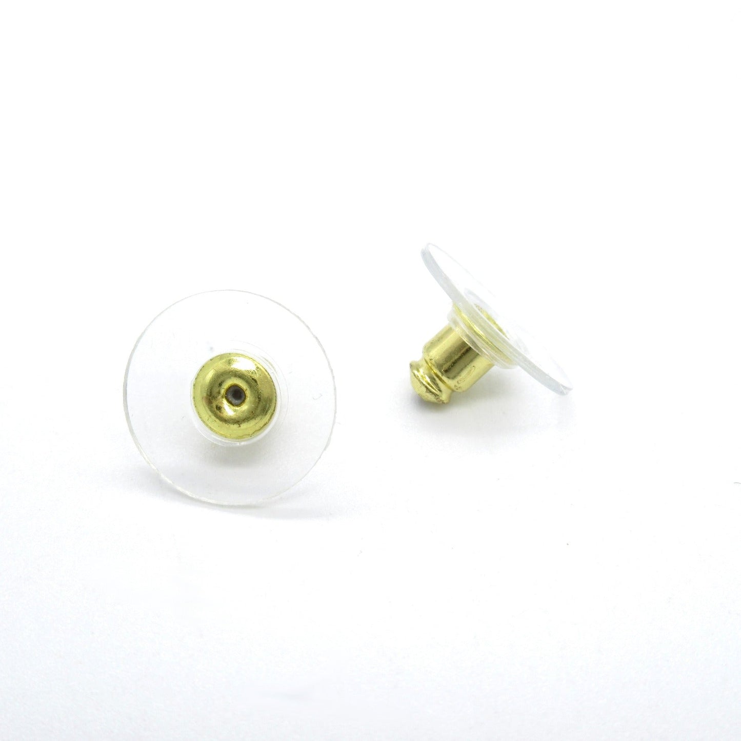 Chanel Heart Earrings Plastic Gold